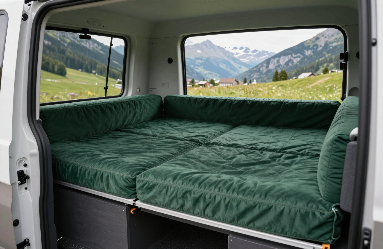 Klappmatratze Campervan – VW Bus California Matratze klappbar, Schaumstoff nach Mass Schweiz
